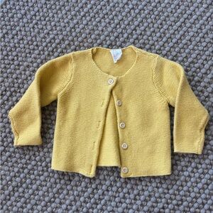 H&M Yellow Cardigan 6-9m